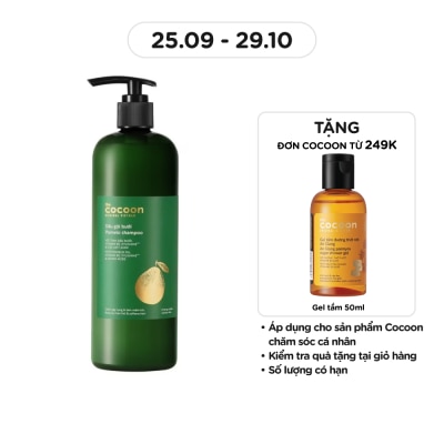 COCOON Dầu Gội Bưởi Cocoon Giảm Gãy Rụng và Làm Mềm Tóc Pomelo Shampoo 500ml