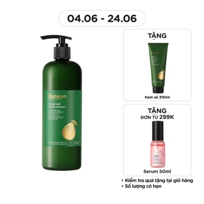 COCOON - Dầu Gội Bưởi Cocoon Giảm Gãy Rụng và Làm Mềm Tóc Pomelo Shampoo 500ml