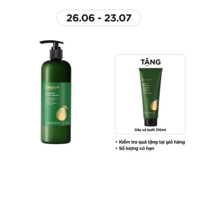 COCOON Dầu Gội Bưởi Cocoon Giảm Gãy Rụng và Làm Mềm Tóc Pomelo Shampoo 500ml