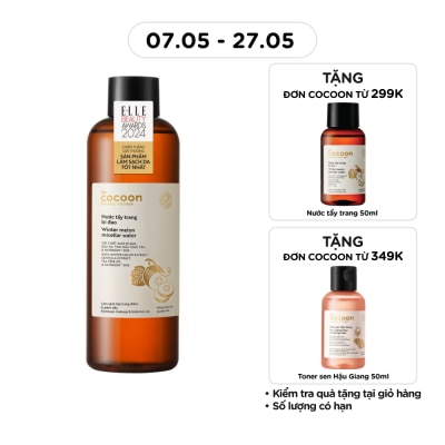 COCOON - Nước Tẩy Trang Cocoon Winter Melon Bí Đao Làm Sạch Da Và Giảm Dầu 500ml