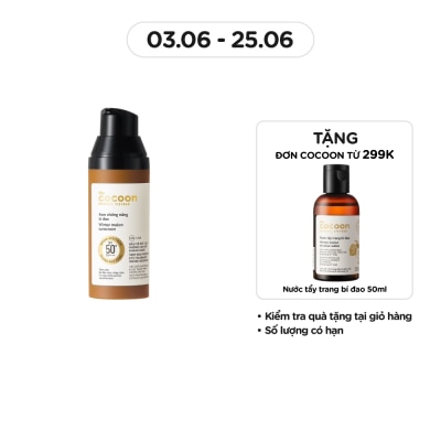 COCOON Kem Chống Nắng Bí Đao Cocoon Winter Melon Sunscreen SPF 50+ PA++++ 50ml