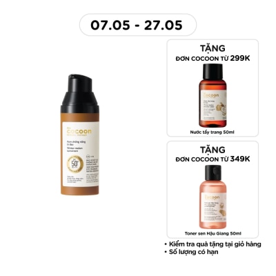 COCOON - Kem Chống Nắng Bí Đao Cocoon Winter Melon Sunscreen SPF 50+ PA++++ 50ml