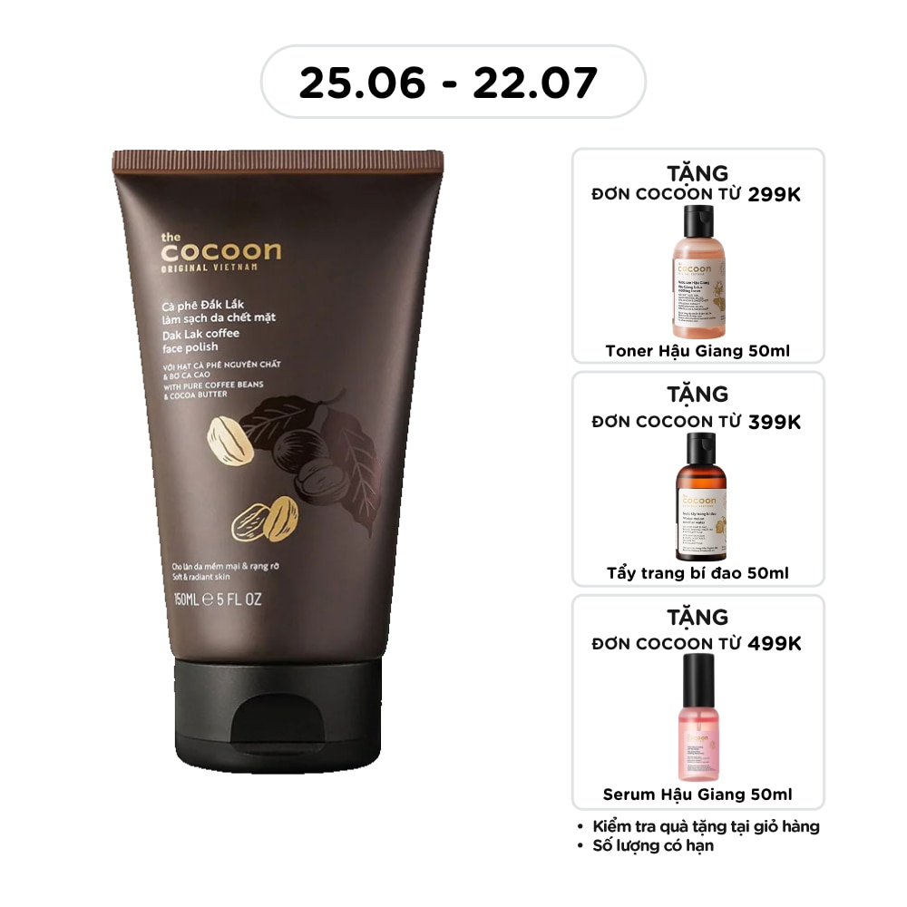 Face Polish Dak Lak Coffee And Cocoa Butter For Soft And Radiant Skin 150ml