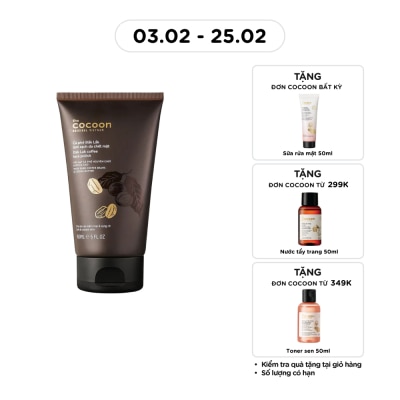 COCOON Face Polish Dak Lak Coffee And Cocoa Butter For Soft And Radiant Skin 150ml