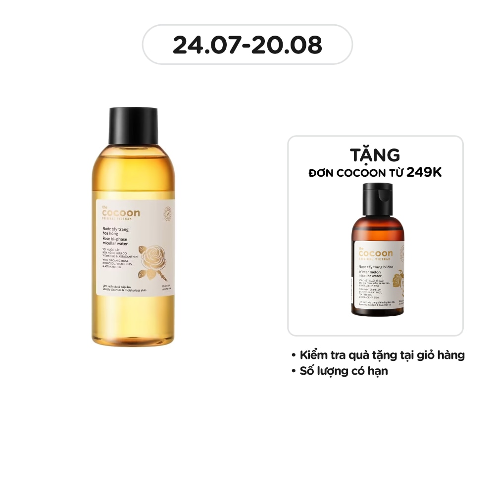 Nước Tẩy Trang Cocoon Hoa Hồng 310ml
