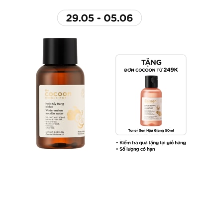 COCOON Nước Tẩy Trang Cocoon Winter Melon Bí Đao Làm Sạch Da Và Giảm Dầu 140ml
