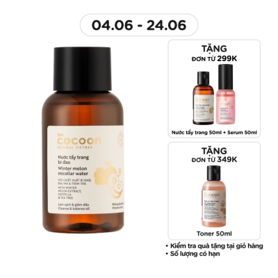 COCOON - Nước Tẩy Trang Cocoon Winter Melon Bí Đao Làm Sạch Da Và Giảm Dầu 140ml