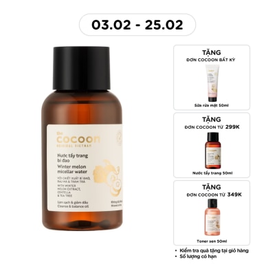 COCOON Nước Tẩy Trang Cocoon Winter Melon Bí Đao Làm Sạch Da Và Giảm Dầu 140ml