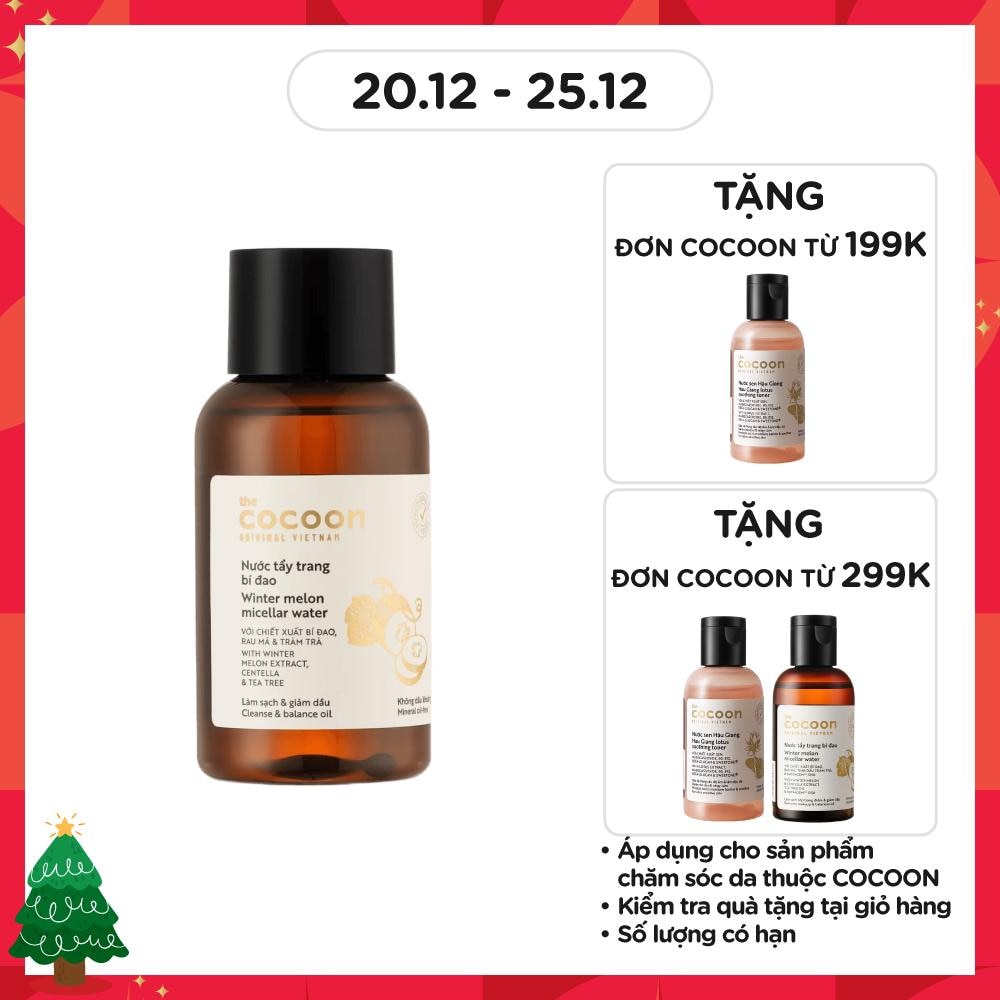 Nước Tẩy Trang Cocoon Winter Melon Bí Đao Làm Sạch Da Và Giảm Dầu 140ml