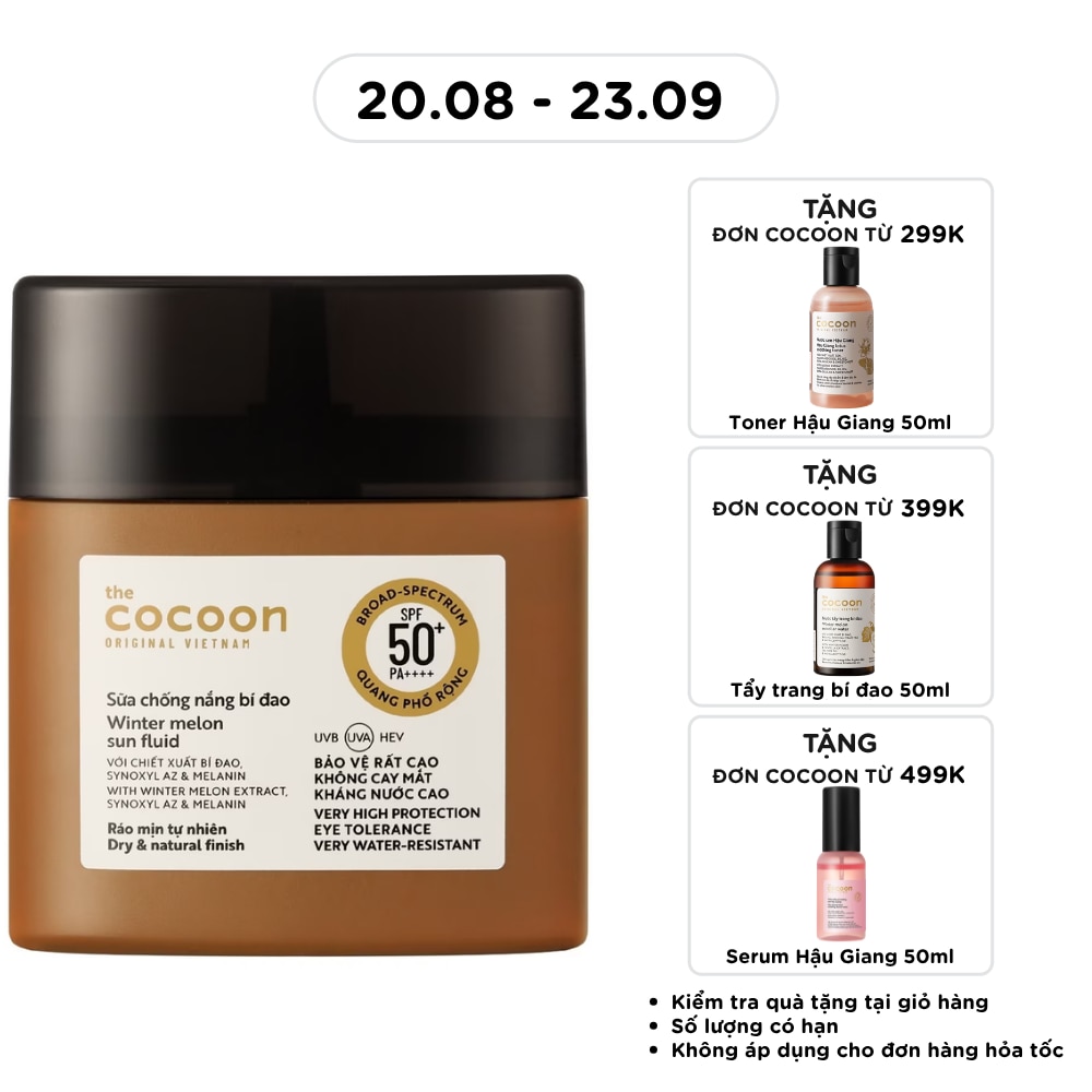 Sữa Chống Nắng Bí Đao Cocoon 50ml image