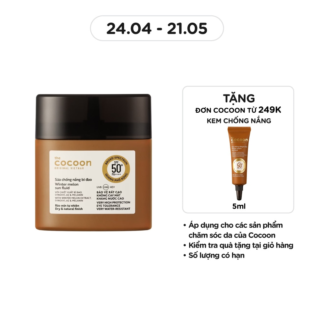 Sữa Chống Nắng Bí Đao Cocoon 50ml
