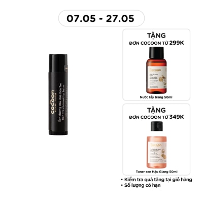 COCOON - Son Dưỡng Dầu Dừa Cocoon Ben Tre Coconut Lip Balm With Shea Butter & Vitamin E 5g