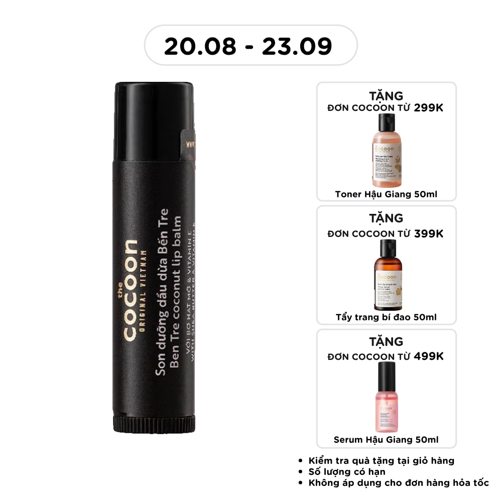 Lip Balm Coconut Ben Tre With Shea Butter & Vitamin E 5g image