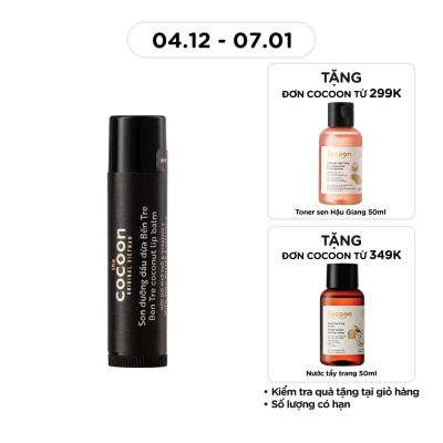 COCOON Son Dưỡng Dầu Dừa Cocoon Ben Tre Coconut Lip Balm With Shea Butter & Vitamin E 5g