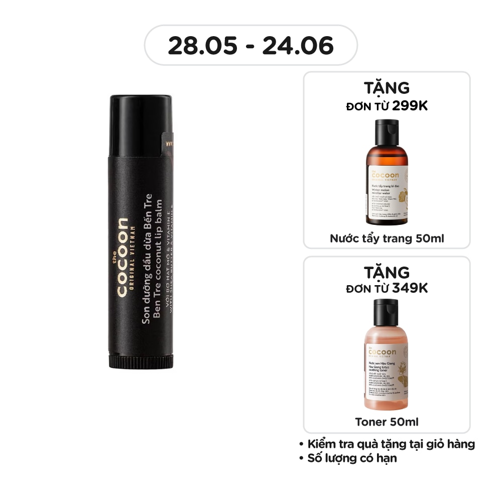Lip Balm Coconut Ben Tre With Shea Butter & Vitamin E 5g