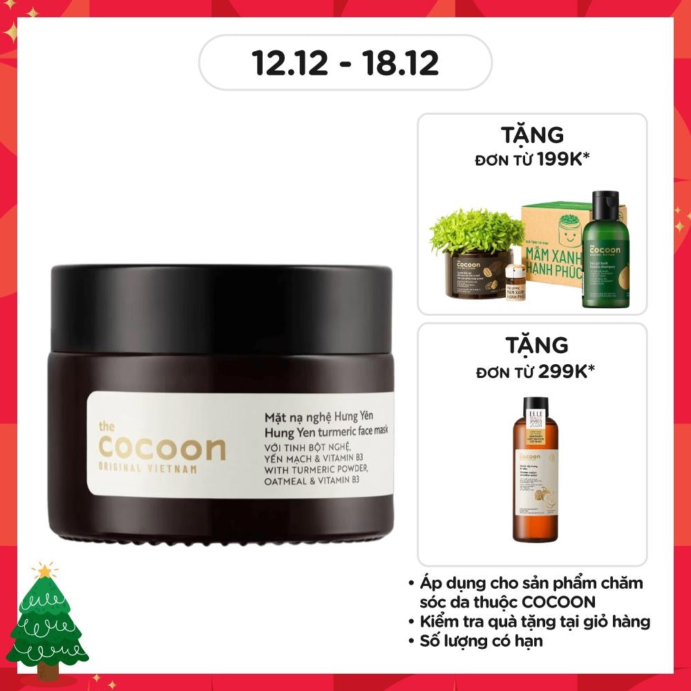 Mặt Nạ Nghệ Hưng Yên Cocoon Turmeric Face Mask Giúp Da Rạng Rỡ & Mịn Màng 30ml