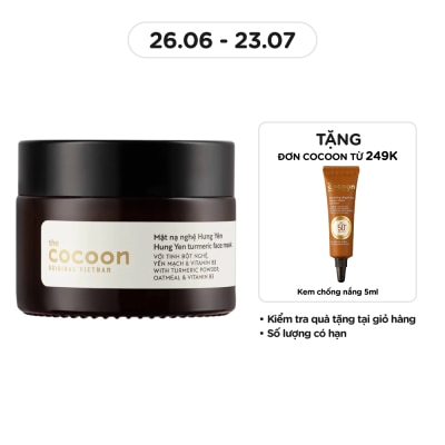 COCOON Mặt Nạ Nghệ Hưng Yên Cocoon Turmeric Face Mask Giúp Da Rạng Rỡ & Mịn Màng 30ml