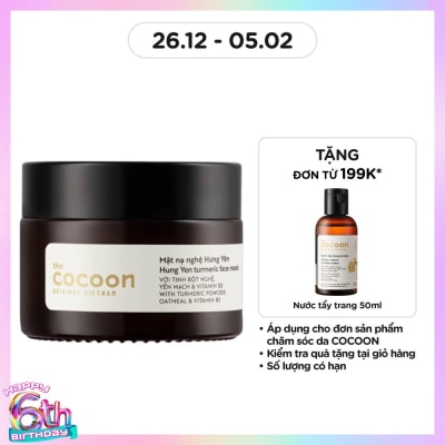 COCOON Mặt Nạ Nghệ Hưng Yên Cocoon Turmeric Face Mask Giúp Da Rạng Rỡ & Mịn Màng 30ml