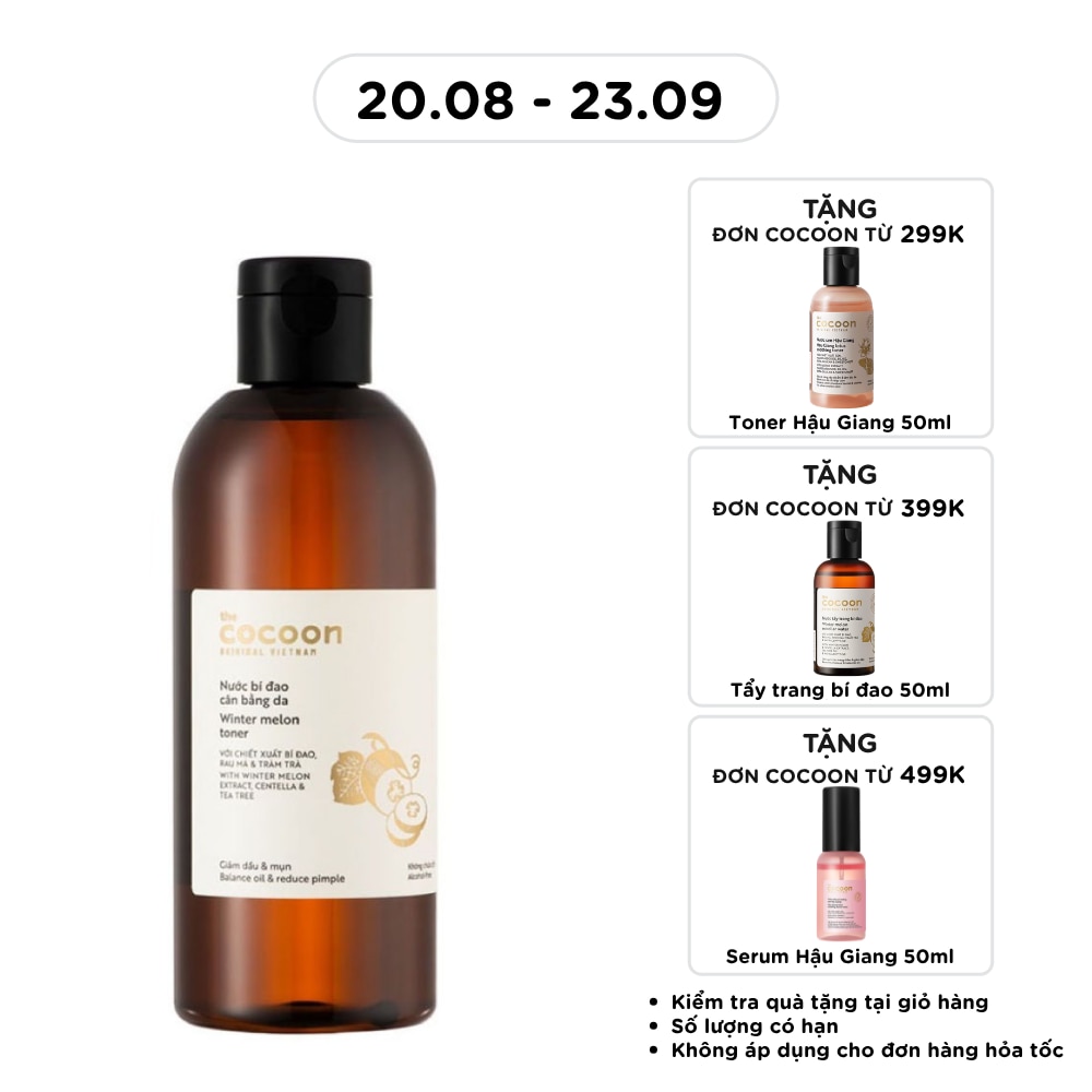 Nước Cân Bằng Da Cocoon Winter Melon Toner Bí Đao 310ml image