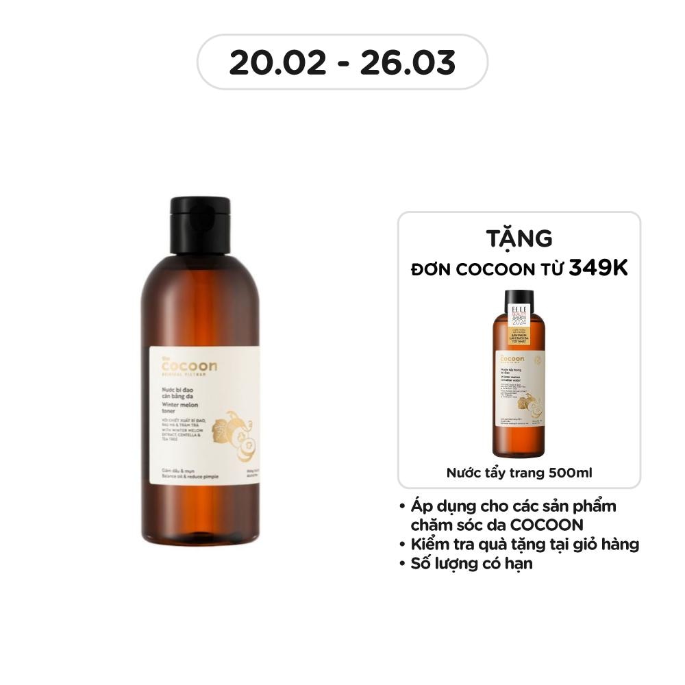 Nước Cân Bằng Da Cocoon Winter Melon Toner Bí Đao 310ml