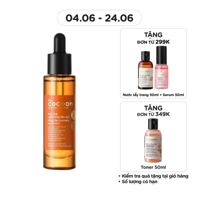 COCOON - Tinh Chất Nghệ Hưng Yên Cocoon Sáng Da Mờ Vết Thâm C22 30ml