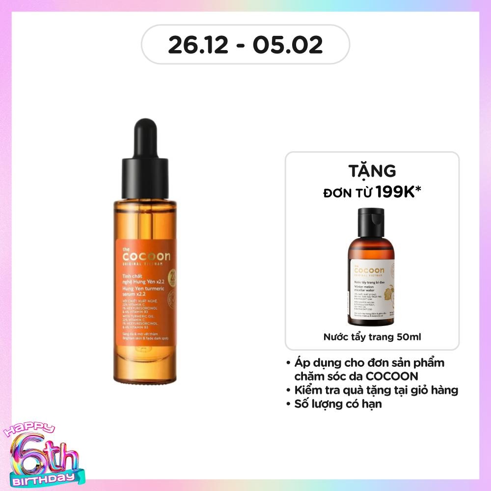 Hung Yen Turmeric Serum Brighten Skin And Fade Dark Spots C22 30ml