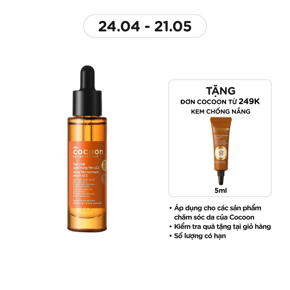 Hung Yen Turmeric Serum Brighten Skin And Fade Dark Spots C22 30ml