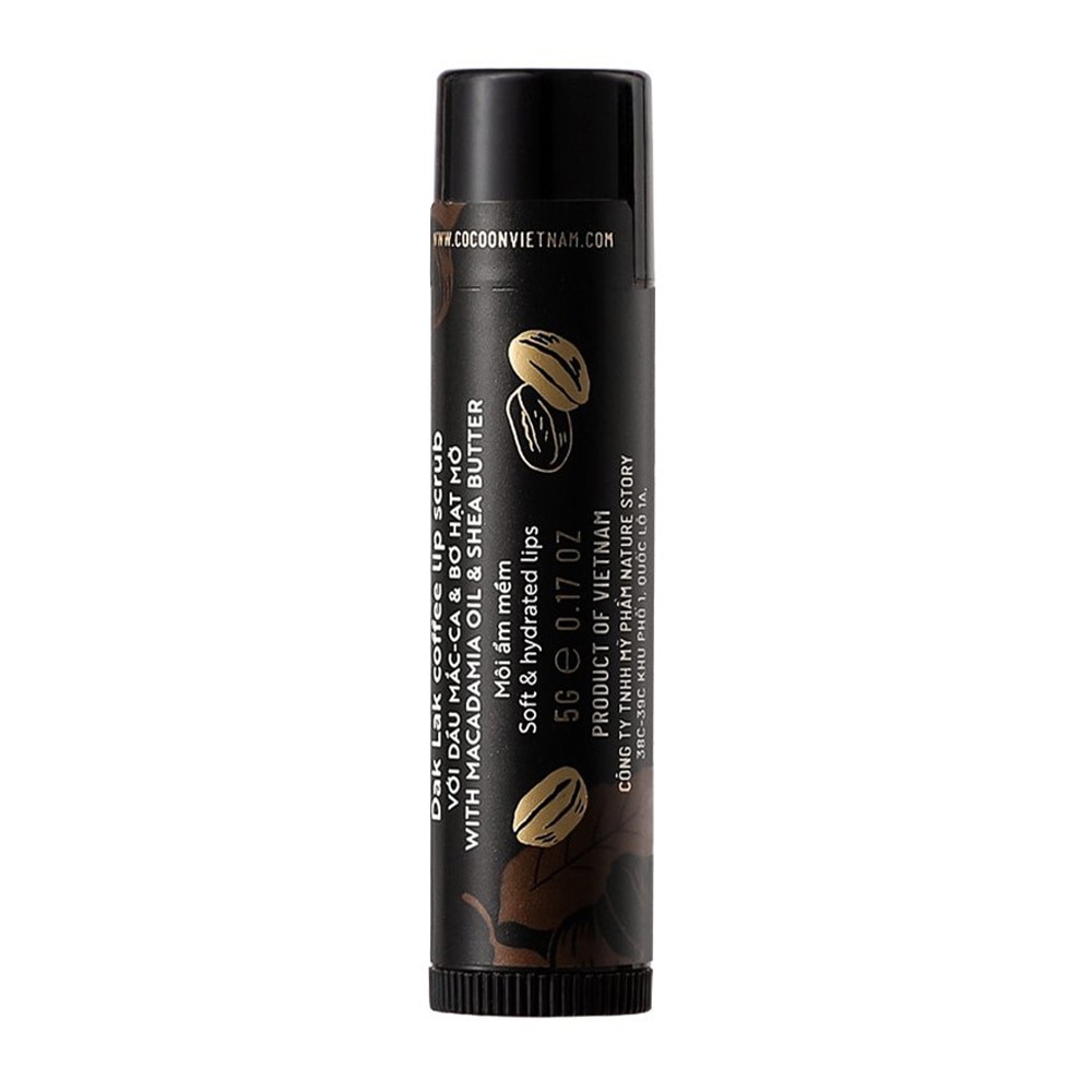 Lip Scrub Dak Lak Coffee With Macadamia Oil And Shea Butter Soft And Smooth 5g