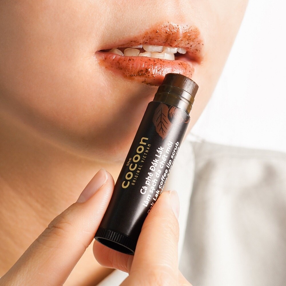 Lip Scrub Dak Lak Coffee With Macadamia Oil And Shea Butter Soft And Smooth 5g