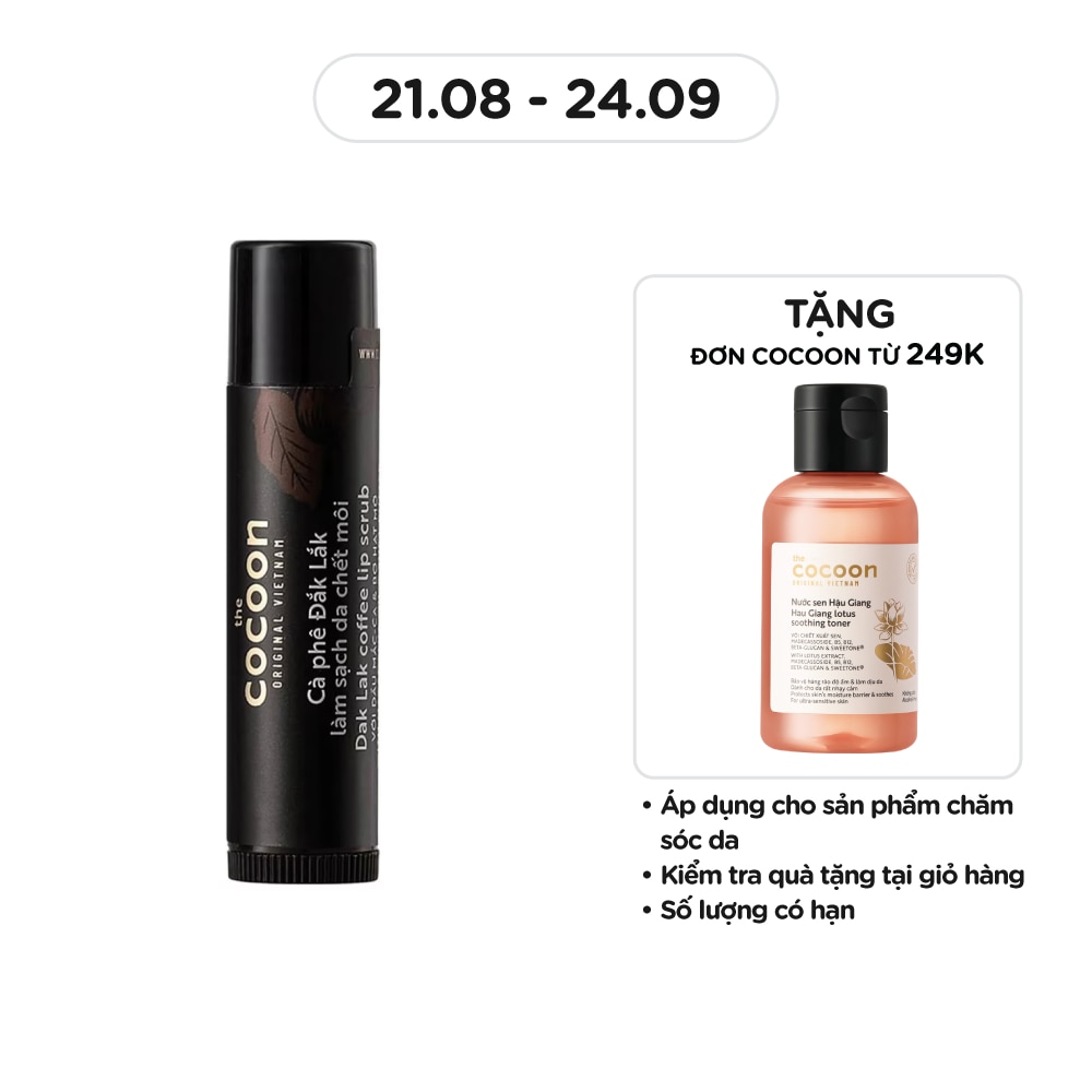 Lip Scrub Dak Lak Coffee With Macadamia Oil And Shea Butter Soft And Smooth 5g