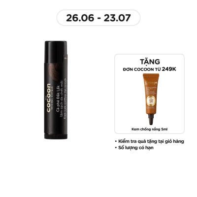 COCOON Tẩy Da Môi Cocoon Scrub With Macadamia Oil And Shea Butter Soft Smooth Lips Cà Phê Đắk Lắk 5g