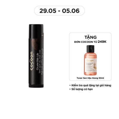 COCOON Tẩy Da Môi Cocoon Scrub With Macadamia Oil And Shea Butter Soft Smooth Lips Cà Phê Đắk Lắk 5g