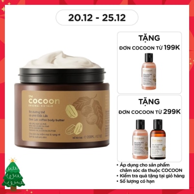 COCOON Bơ Dưỡng Thể Cocoon Dak Lak Coffee Body Butter Từ Cà Phê Đắk Lắk 200ml