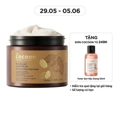 COCOON Bơ Dưỡng Thể Cocoon Dak Lak Coffee Body Butter Từ Cà Phê Đắk Lắk 200ml