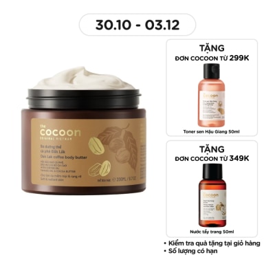 COCOON Bơ Dưỡng Thể Cocoon Dak Lak Coffee Body Butter Từ Cà Phê Đắk Lắk 200ml