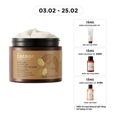 COCOON Bơ Dưỡng Thể Cocoon Dak Lak Coffee Body Butter Từ Cà Phê Đắk Lắk 200ml