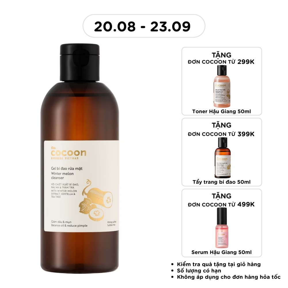 Gel Rửa Mặt Cocoon Winter Melon Cleanser Bí Đao 310ml image