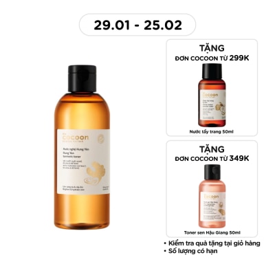 COCOON Nước Cân Bằng Nghệ Hưng Yên Cocoon Turmeric Toner 310ml