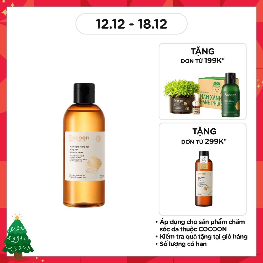 Nước Cân Bằng Nghệ Hưng Yên Cocoon Turmeric Toner 310ml