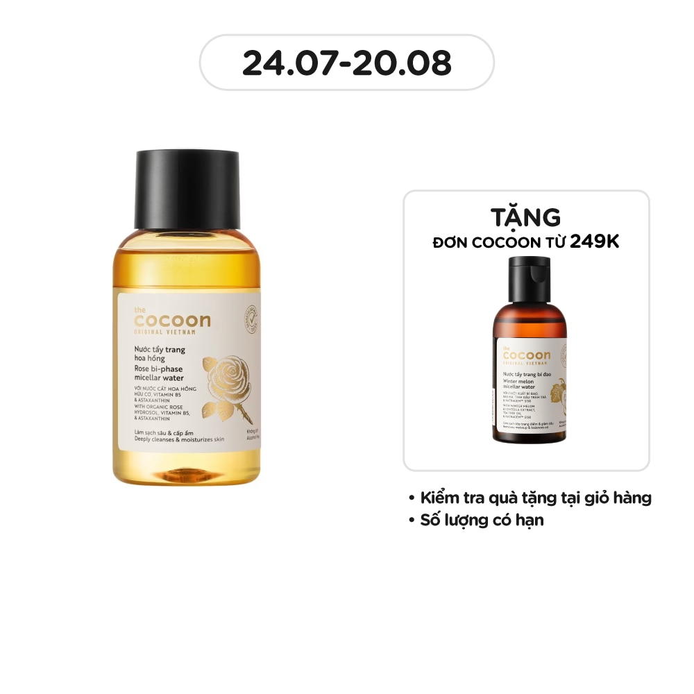 Nước Tẩy Trang Cocoon Hoa Hồng 140ml