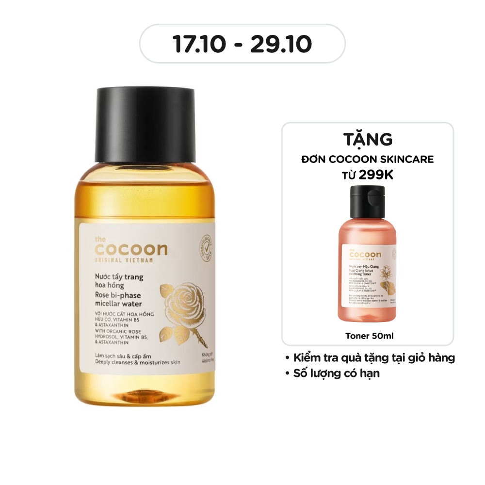 Nước Tẩy Trang Cocoon Hoa Hồng 140ml