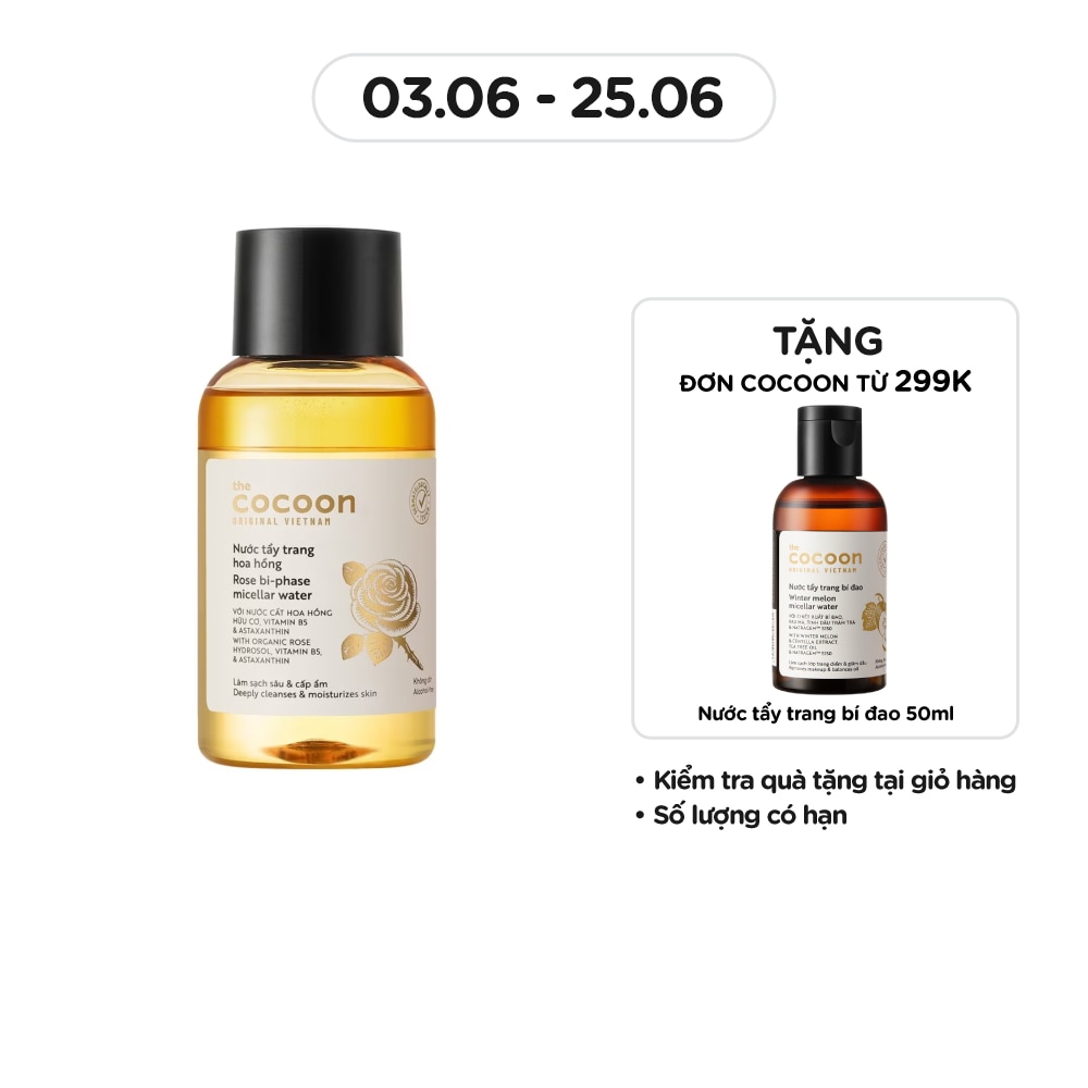 Nước Tẩy Trang Cocoon Hoa Hồng 140ml