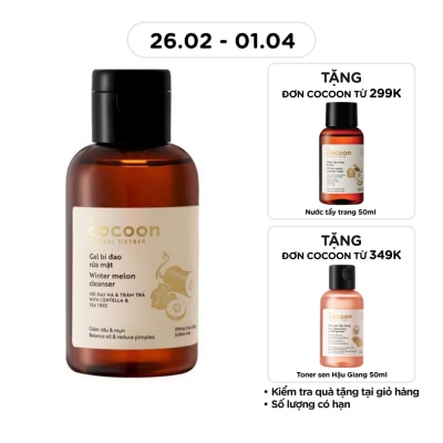 COCOON Gel Rửa Mặt Cocoon Bí Đao Winter Melon Cleanser 140ml