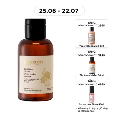 COCOON - Winter Melon Gel Cleanser Balance Oil & Reduce Pimples 140ml