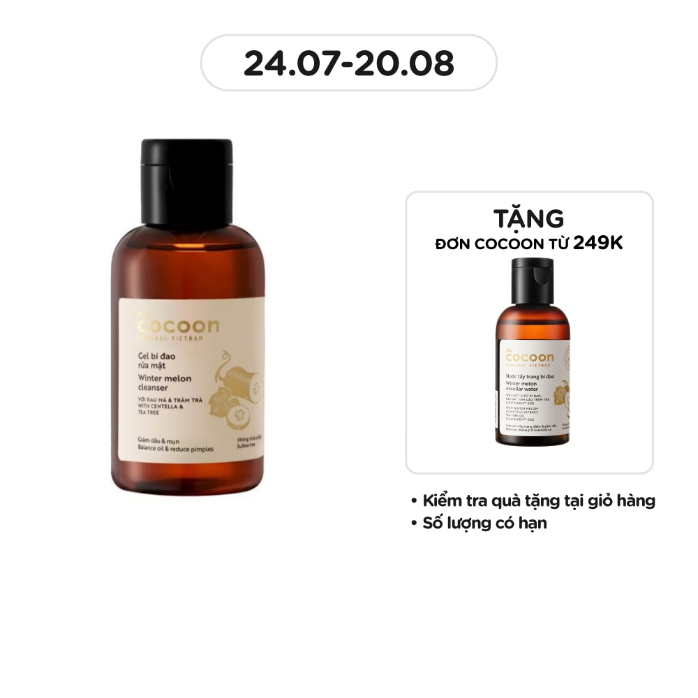 Gel Rửa Mặt Cocoon Bí Đao Winter Melon Cleanser 140ml