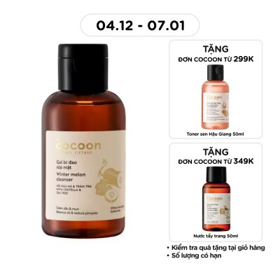 COCOON Gel Rửa Mặt Cocoon Bí Đao Winter Melon Cleanser 140ml