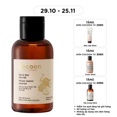 COCOON Gel Rửa Mặt Cocoon Bí Đao Winter Melon Cleanser 140ml image