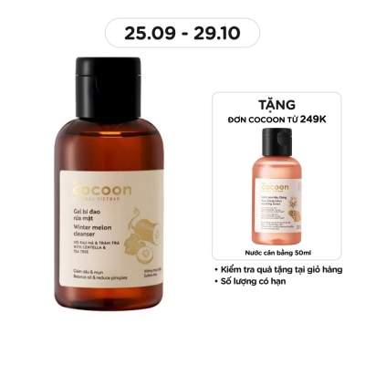 COCOON Gel Rửa Mặt Cocoon Bí Đao Winter Melon Cleanser 140ml