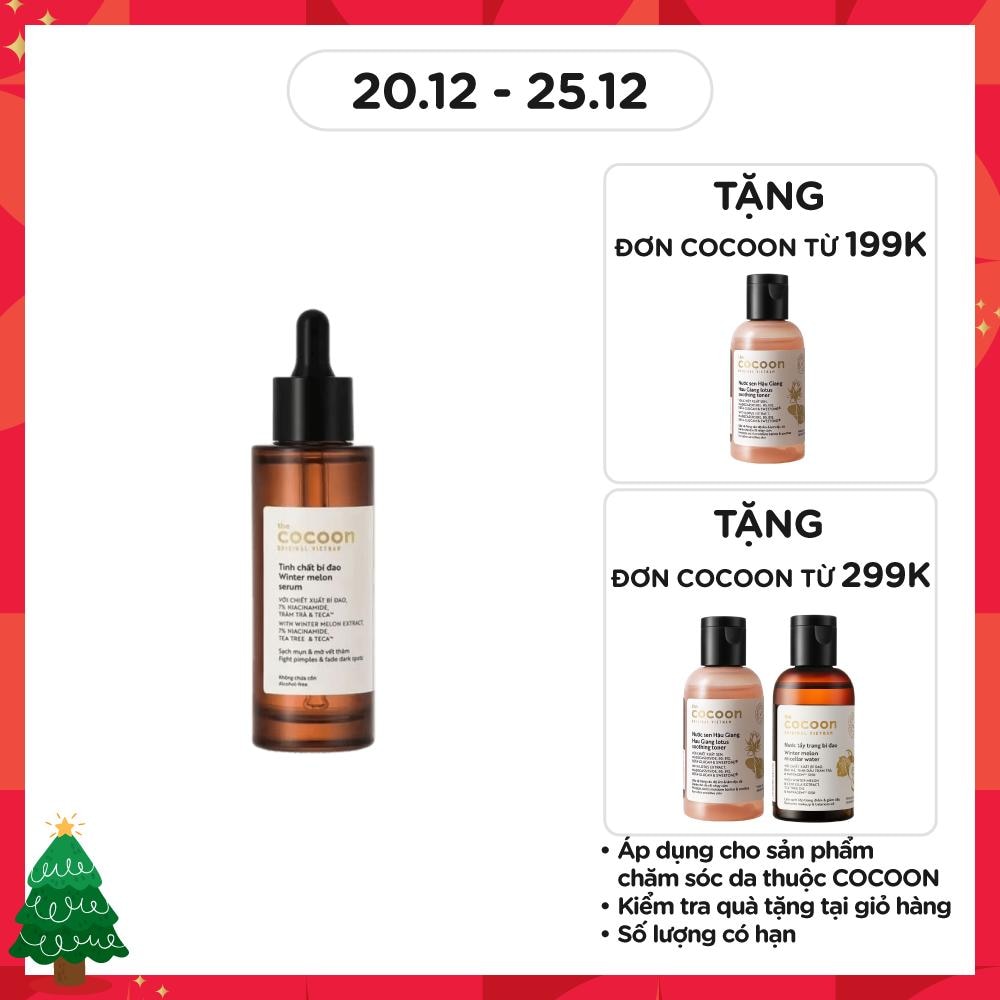 Tinh chất Bí Đao Cocoon Winter Melon Serum Sạch Mụn Và Mờ Thâm 70ml