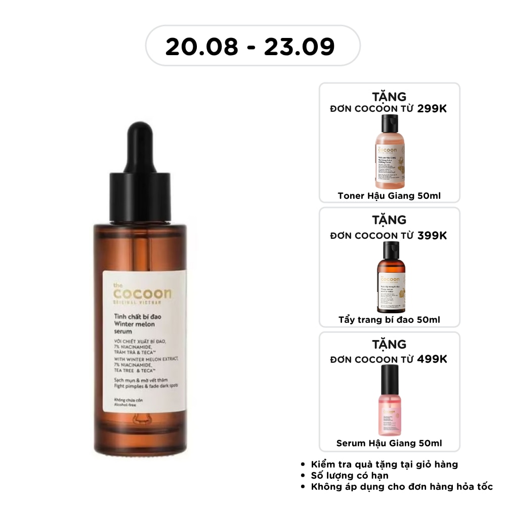 Tinh chất Bí Đao Cocoon Winter Melon Serum Sạch Mụn Và Mờ Thâm 70ml image